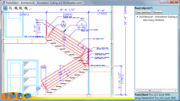 Paste2Xaml with opened metafile created in AutoCad